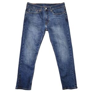 Levis 502 Jeans‎ Mens 34x32 Dark Wash Denim Casual Everyday Retro Preppy Basic